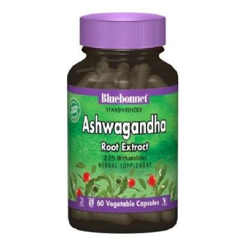 Ashwagandha Root Extract 60 Veg Caps By Bluebonnet Nutrition For Sale