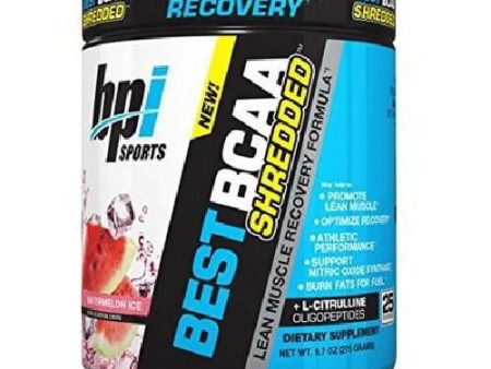 Best BCAA Shredded Watermelon Ice 25 Servings By bpi For Discount