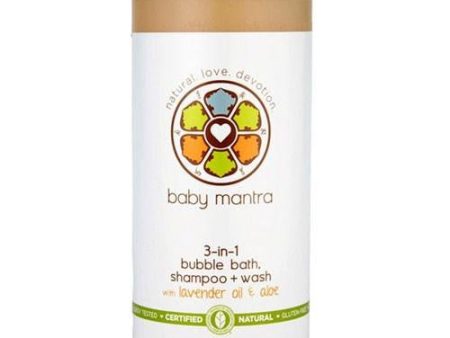 Bubble Bath Shampoo & Wash 3-In-1 12 oz By Baby Mantra Fashion