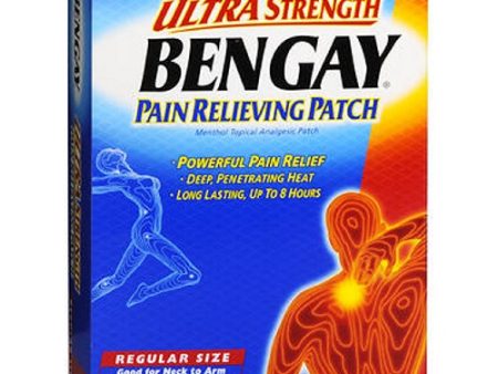 Bengay Pain Relieving Patches Ultra Strength Regular Size 5 each By Bengay Online Sale