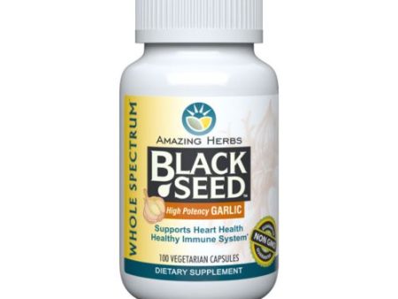 Black Seed & Garlic 100 Cap By Amazing Herbs Supply