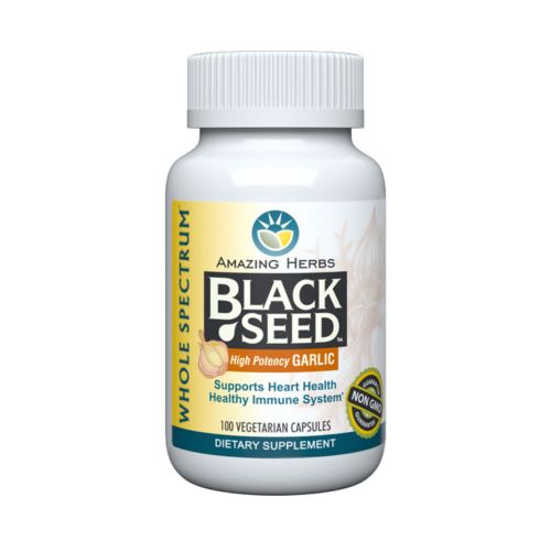 Black Seed & Garlic 100 Cap By Amazing Herbs Supply