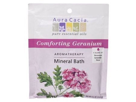 Mineral Bath Comforting Geranium 2.5 Oz By Aura Cacia Sale