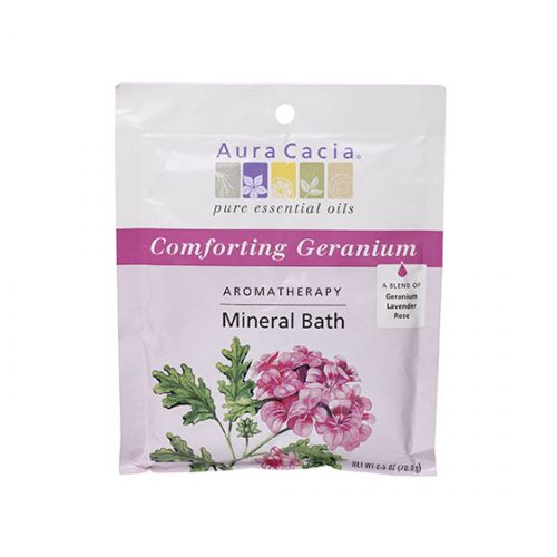 Mineral Bath Comforting Geranium 2.5 Oz By Aura Cacia Sale