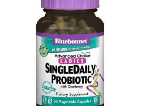 Advanced Choice Ladies Single Daily Probiotic 10 Billion Cranberry 30 Veg Caps By Bluebonnet Nutrition Online Hot Sale