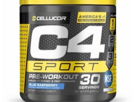 C4 Sport Blue Raspberry 30 Servings By Cellucor Supply