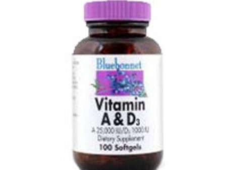 Vitamin A and D3 100 SG By Bluebonnet Nutrition Cheap