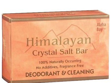 Himalayan Bath Salts and Scrubs Crystal Bath Bar Unscented 9 oz By Aloha Bay Sale