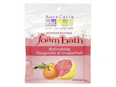 Aromatherapy Foam Bath Tangerine Grapefruit 2.5 oz By Aura Cacia For Sale