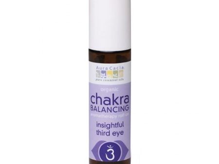 Chakra Balancing Aromatherapy Roll On Insightful Third Eye 0.31 oz By Aura Cacia Cheap