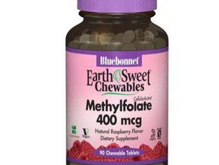 EarthSweet Chewables Cellular Active Methylfolate 90 Chewable Tabs By Bluebonnet Nutrition Sale