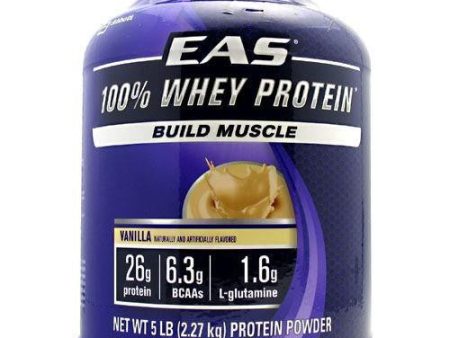 100% Whey Protein Vanilla Powder - 5 LB Online now