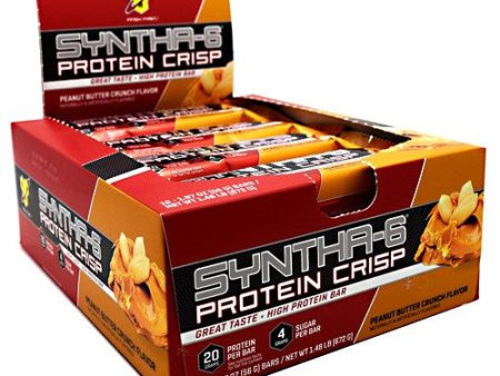 Syntha-6 Protein Crisp Bar Peanut Butter 12 Bars By BSN Inc. For Discount