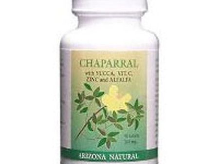 Chaparral with Vitamin C-Zinc-Yucca 180 Tabs By Arizona Natural Products For Sale