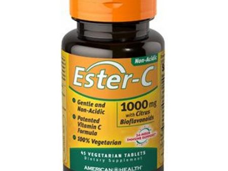 Ester-c With Citrus Bioflavonoids 45 Vegitabs By American Health Discount