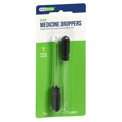 Ezy-Dose Glass Droppers Straight And Bent Tips 1 each By Apothecary Products For Discount