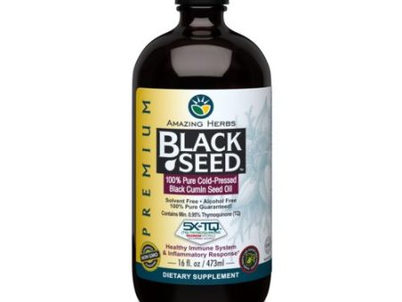 Black Seed Oil 16 oz By Amazing Herbs on Sale