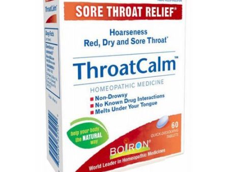 ThroatCalm 60 Tabs By Boiron Online