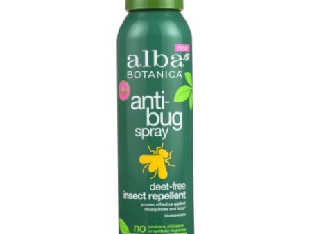 Anti-Bug Spray Deet Free 4 Oz By Alba Botanica on Sale