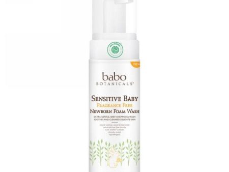 Sensitive Baby Newborn Foam Wash Fragrance Free 9 Oz By Babo Botanicals For Cheap