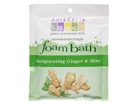 Aromatherapy Foam Bath Ginger Mint 2.5 oz By Aura Cacia Online now