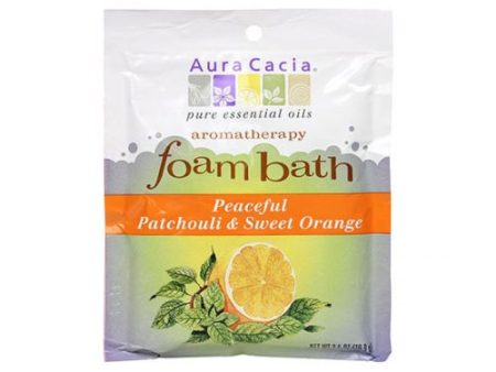 Aromatherapy Foam Bath Patchouli Orange 2.5 oz By Aura Cacia For Sale