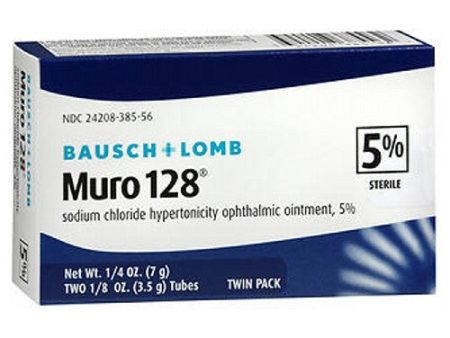 Bausch And Lomb Muro 128 5% Sterile Ophthalmic Eye Ointment 2 pack By Bausch And Lomb Discount