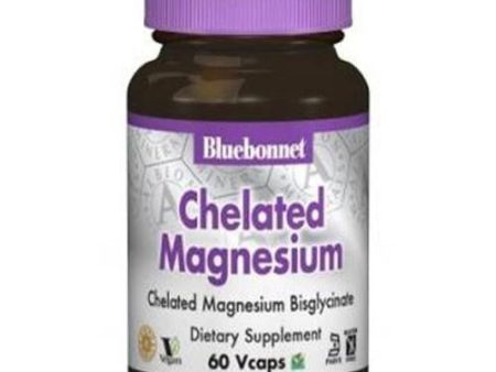 Chelated Magnesium 60 Veg Caps By Bluebonnet Nutrition Discount