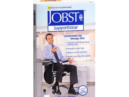 Jobst Supportwear Mens Dress Socks 8-15 mm Hg Compression Black color Medium 1 each By Bsn-Jobst Discount