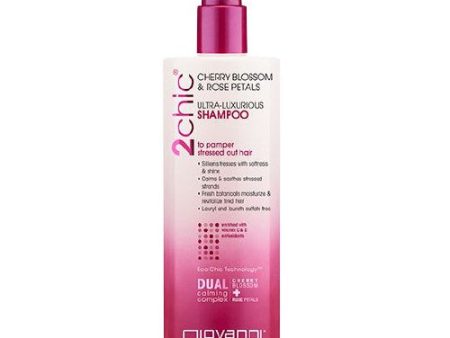 2chic Ultra Luxurious Shampoo Cherry Blossom & Rose Petals 24 Oz By Giovanni Cosmetics Sale