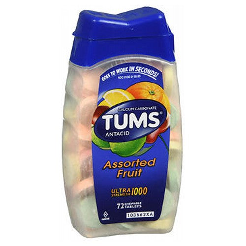 Tums Ultra 1000 Assorted Fruit 72 tabs By Tums Fashion