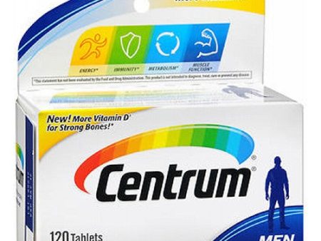 Centrum Men Under 50 Multivitamin Multimineral Tablets 120 Tabs By Centrum Online