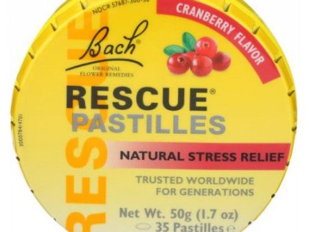 Rescue Pastilles Tin Cranberry 1.7 Oz By Bach Flower Essences For Discount