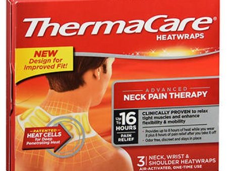 Thermacare Heatwraps Neck Shoulder And Wrist 3 each By Thermacare Discount