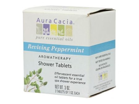 Shower Tablets Peppermint, 3 Tablets By Aura Cacia Sale