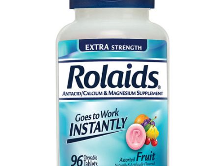 Rolaids Extra Strength Rapid Relief Assorted Fruit 96 Chewable Tabs By Rolaids Sale