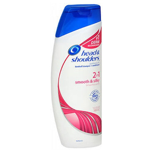 2-In-1 Dandruff Shampoo Plus Conditioner Smooth and Silky 14.2 oz By Head & Shoulders Online Sale