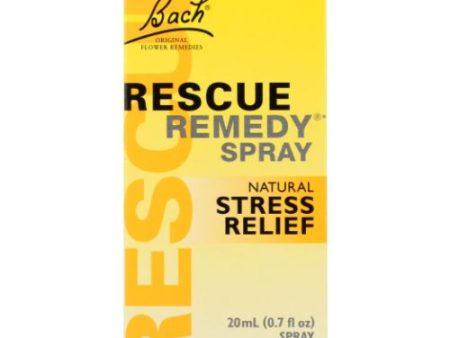 Rescue Remedy Natural Stress Relief Spray 20 ML By Bach Flower Essences Hot on Sale