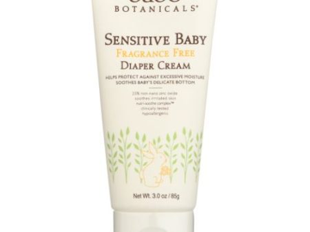 Sensitive Baby Diaper Cream Fragrance Free 3 Oz By Babo Botanicals For Cheap