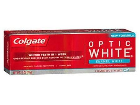 Colgate Optic White Toothpaste Enamel White Luminous Mint 3.5 Oz By Colgate For Discount