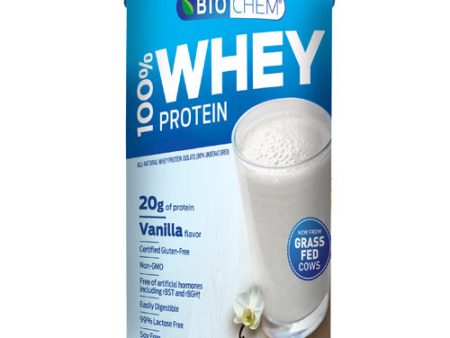 100% Whey Protein Powder 14.9 OZ By Biochem Online now