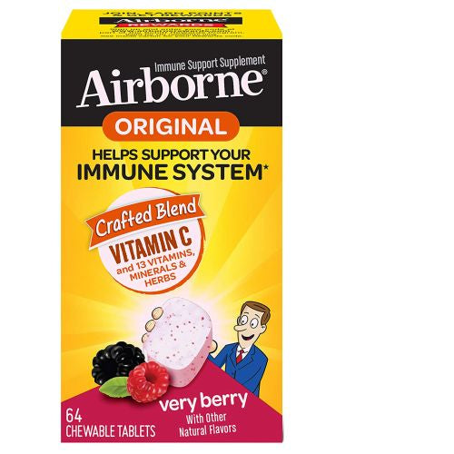 Airbone Chewable Berry 64 Tabs By Airborne Fashion