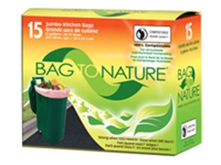 Biodegradable Kitchen Bag Jumbo 15 ct By Bag To Nature Online