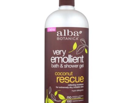 Bath & Shower Gel Coconut Rescue 32 Oz By Alba Botanica Supply