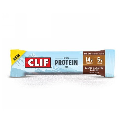 Whey Protein Bars Salted Caramel Cashew 8 Pack By Clif Bar Discount