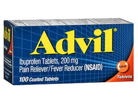 Advil Pain Reliever And Fever Reducer Coated Tablets 100 tabs By Advil Fashion