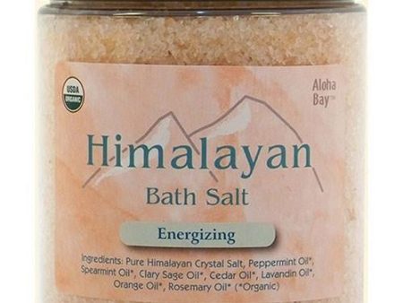 Himalayan Bath Salt Organic Energizing Energing 24 oz By Aloha Bay For Sale