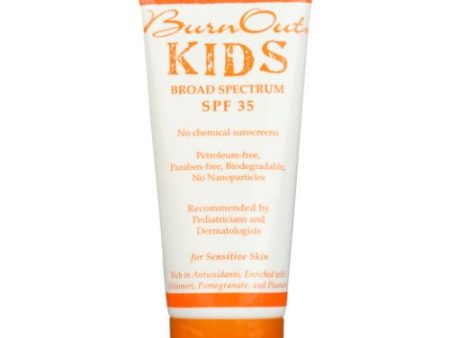 Kids Physical Sunscreen SPF 35 3.4 Oz By Burnout Fashion