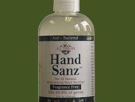 Hand Sanz Fragrance Free, 8 Oz By All Terrain Fashion