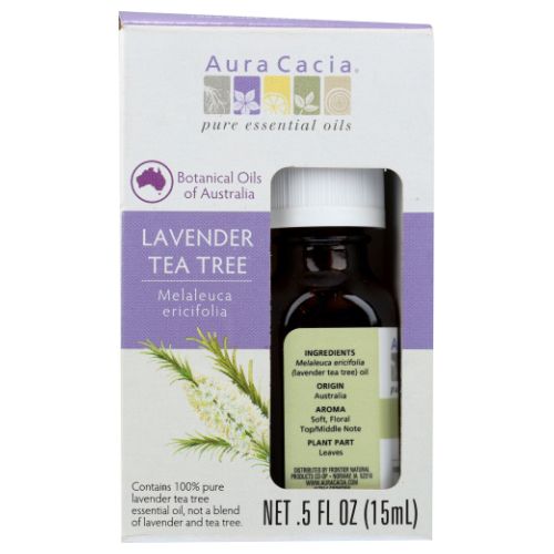 Tea Tree Essential Oil Lavender 0.5 Oz By Aura Cacia Online Hot Sale